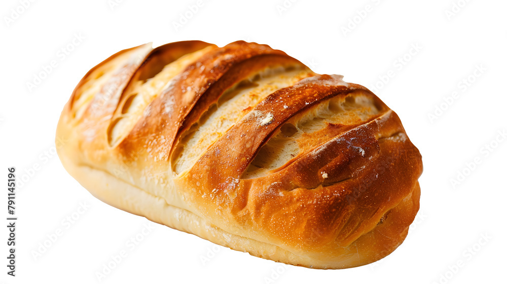 Close-up of bread against white background