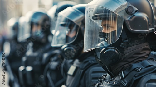 Legal experts review cases of police misconduct during riot control situations ensuring proper procedures were followed and justice is served. . photo