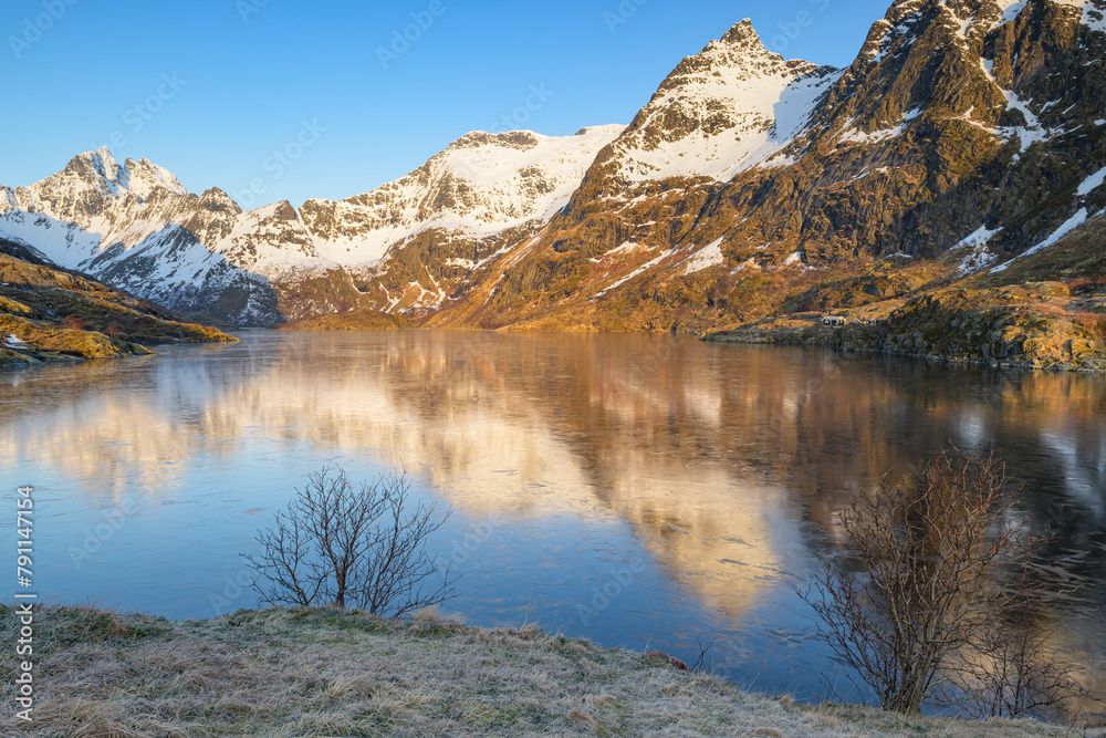 Fototapeta premium Ågvatnet Lofoten