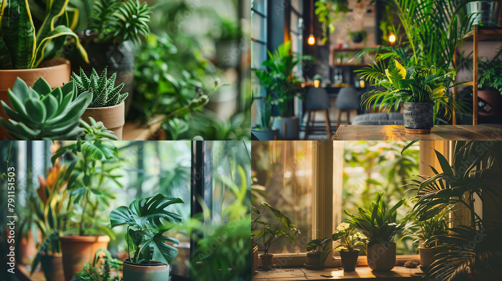 Obraz premium plants in pots