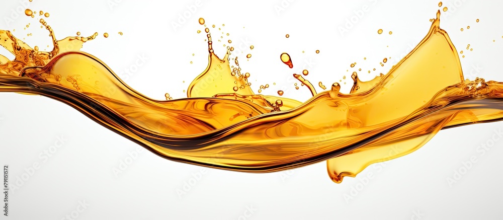Φωτογραφία Orange liquid splashing