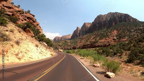 Zion 061 National Park Utah Driving