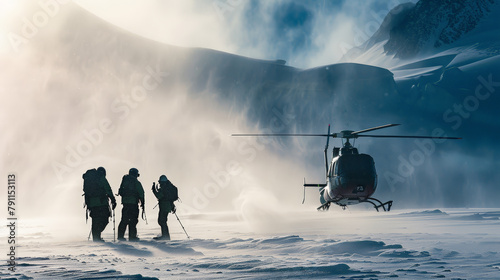 Snowbound Saviors: Search and Rescue in Action. Generative AI
