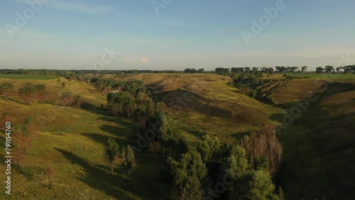 view from the hill drone view