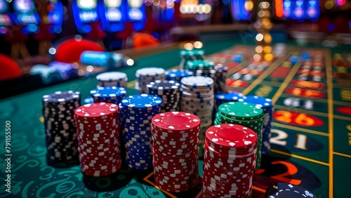 The Thrilling World of Online Casino Gaming: Endless Excitement and Virtual Fortunes. Concept Online Casino Gaming, Endless Excitement, Virtual Fortunes, Thrilling Experience, Exciting Rewards
