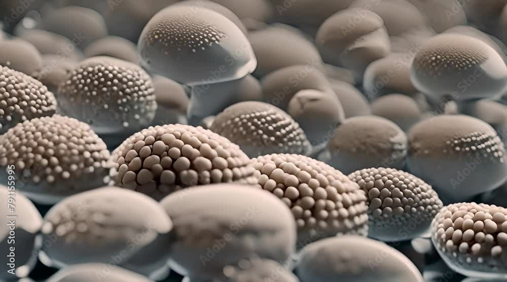 An electron microscope image of the cytoplasm highlighting the abundance of ries responsible for protein synthesis within the cell An electron microscope image of the cytoplasm highlighting the abundance of ries responsible for protein synthesis within the cell