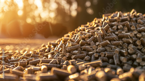 Sustainable Energy: The Vital Role of Wood Pellets. Generative AI