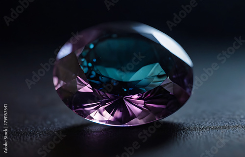 alexandrite stone purple gemstone crystal photo