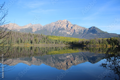 Reflections On Patricia Lake, Jasper National Park, Alberta
