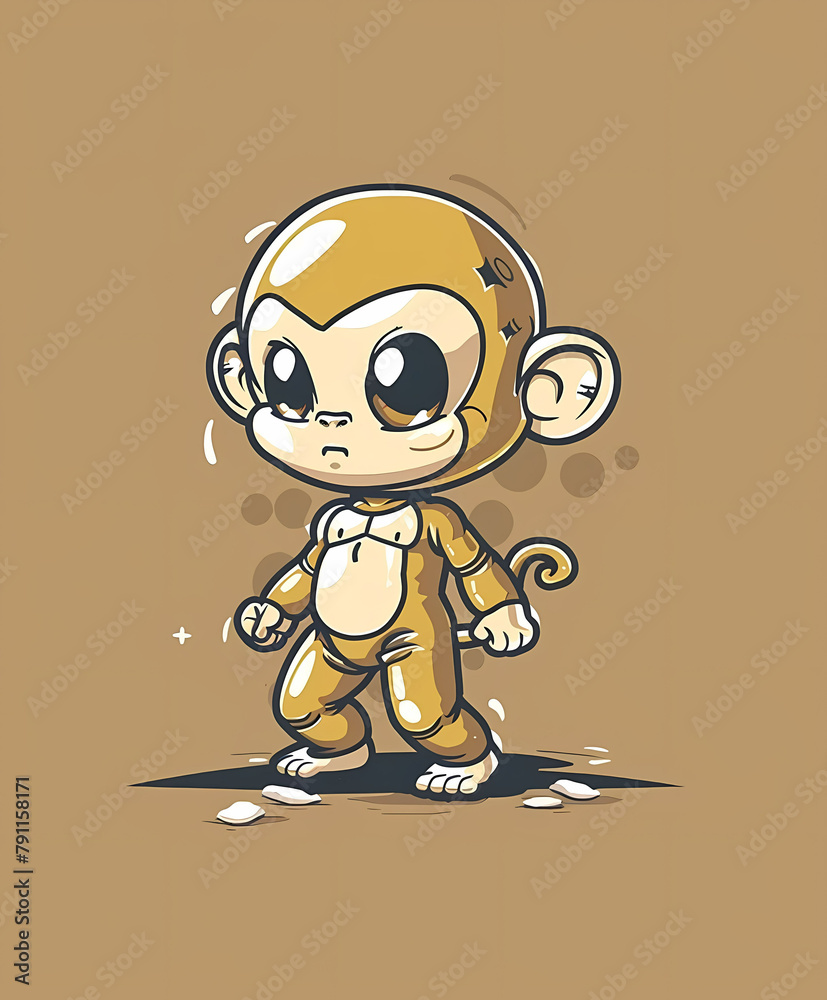 Expressive Ape T-Shirt Design: A Cybernetic Monkey in a Futuristic Metropolis, Digital Art Expressive Ape T-Shirt Design: A Cybernetic Monkey in a Futuristic Metropolis, Digital Art