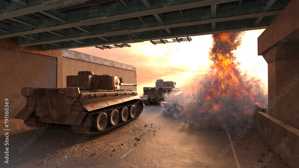 戦場 3DCGレンダリング 戦場 3DCGレンダリング