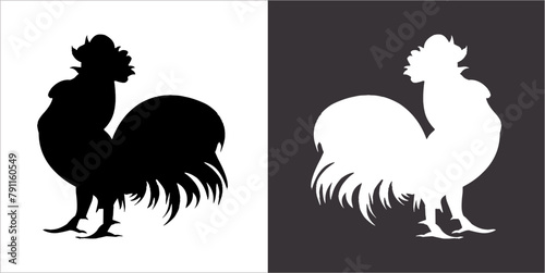 Illustration vector graphics of cock icon