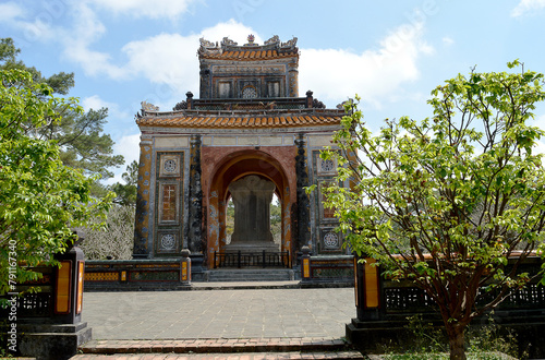 Mausoleum of Emperor Tu Duc in Hue Vietnam