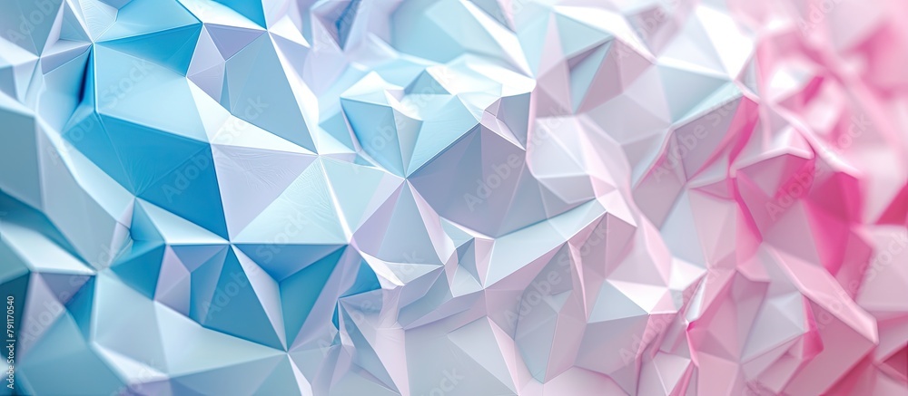 Red and blue polygonal visualization, merging geometry with vibrant hues to create a dynamic and striking visual experience. 🔺🔵 #GeometricArt Red and blue polygonal visualization, merging geometry with vibrant hues to create a dynamic and striking visual experience. 🔺🔵 #GeometricArt