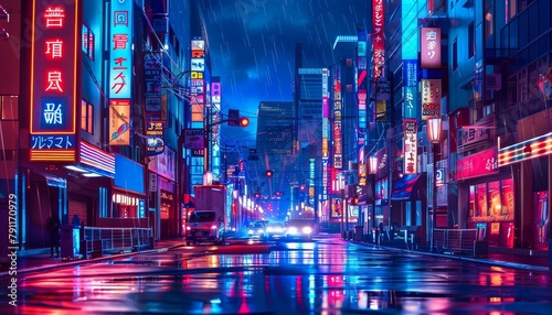 Sapporo Neon Background 