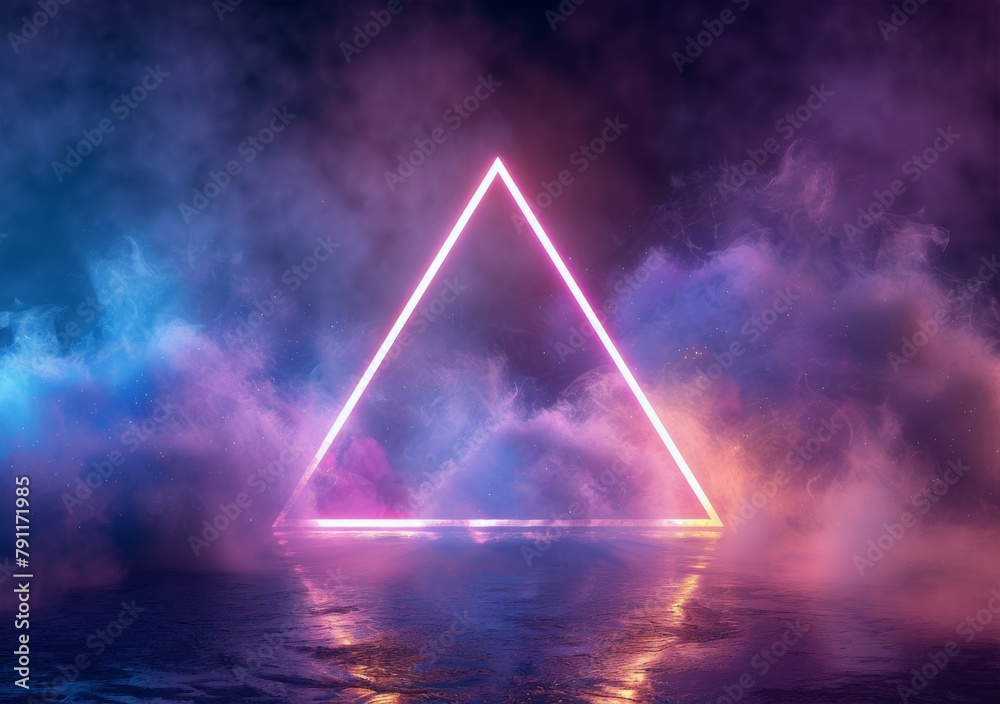 Triangle Formation in the Middle of a Lake