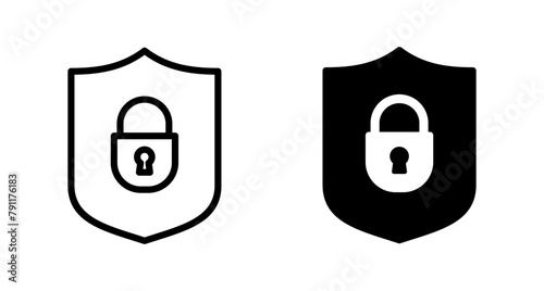 Security icon vector isolated on white background. protection icon. privacy. vpn