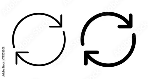 Refresh icon vector isolated on white background. Reload icon vector. Update icon. convert icon