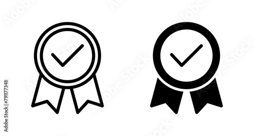 Achieve icon vector isolated on white background. Award vector icon. medal Vector icon . Achievement. stamp