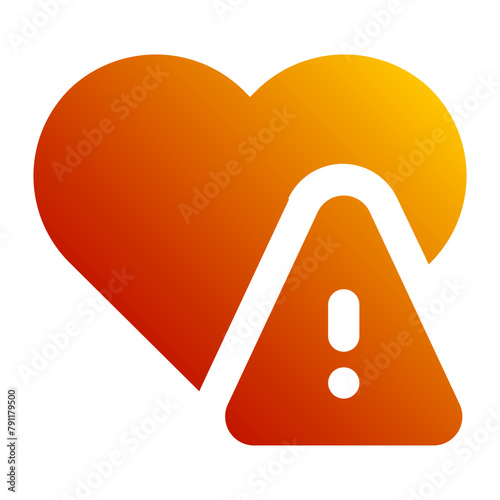 heart disease gradient icon