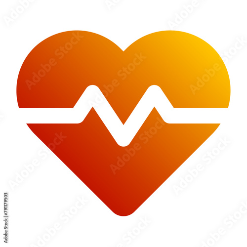 heart rate gradient icon