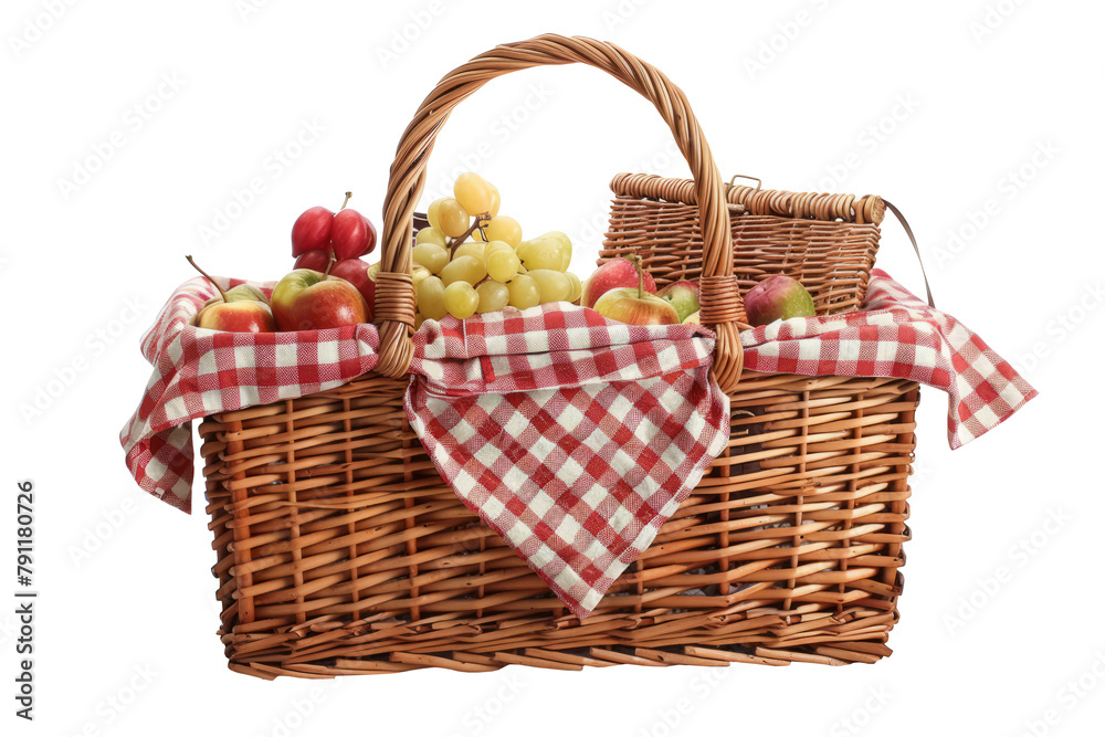 Wicker Baskets with Fresh Fruit