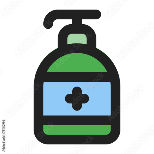 sanitizer line color icon