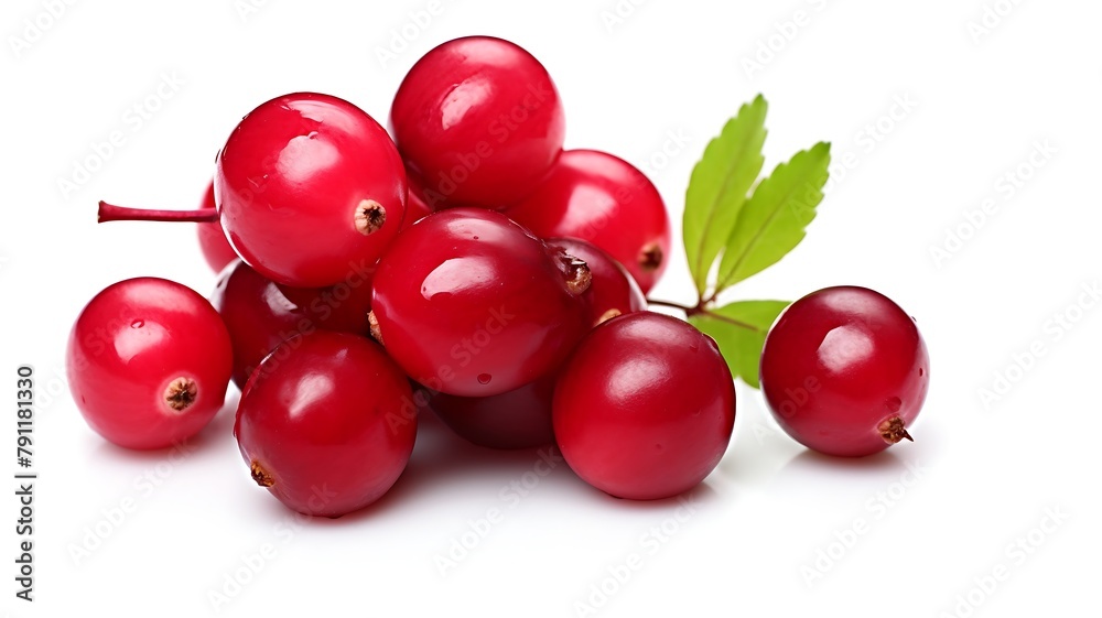 Cranberry fruit isolated on white background Cranberry fruit isolated on white background