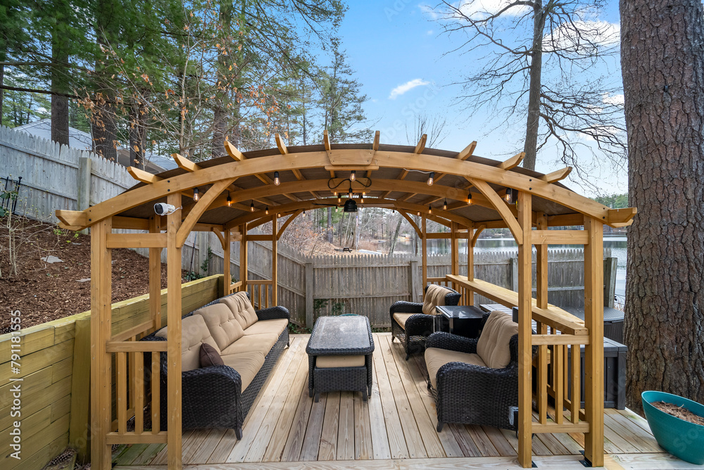 Fototapeta premium Backyard Gazebo