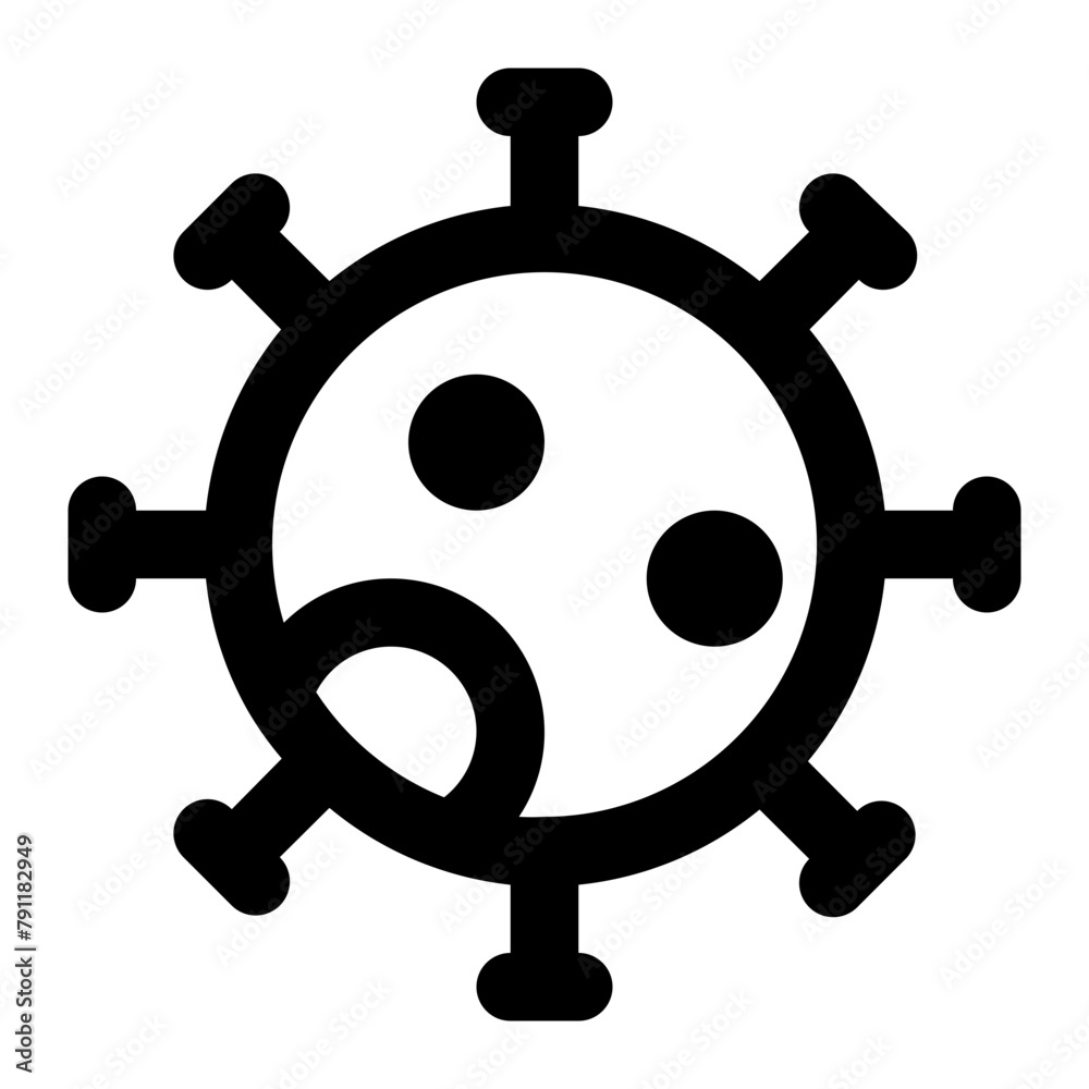 virus line icon