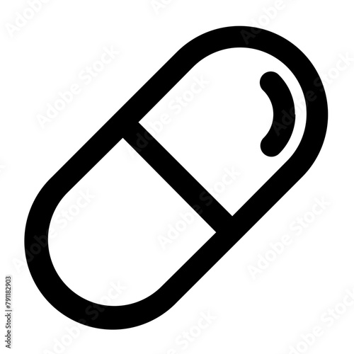pill line icon