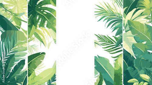 Collection of vertical summer backgrounds with fram