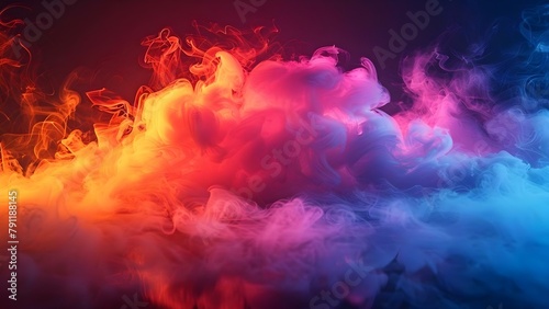 Neon Smoke Background for American Football-Themed Graphic Design Projects Such as Flyers. Concept Neon Smoke, American Football, Graphic Design, Flyers