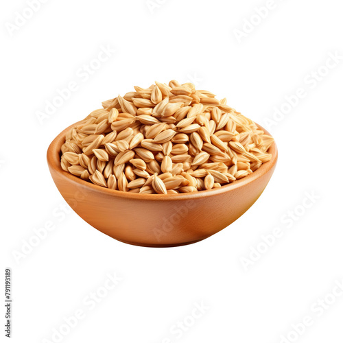 Amazing Kamut Kamut wheat grain Isolated On White Background