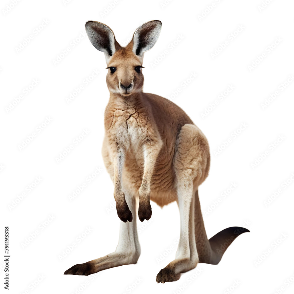 Amazing Kangaroo Isolated On White Background Amazing Kangaroo Isolated On White Background