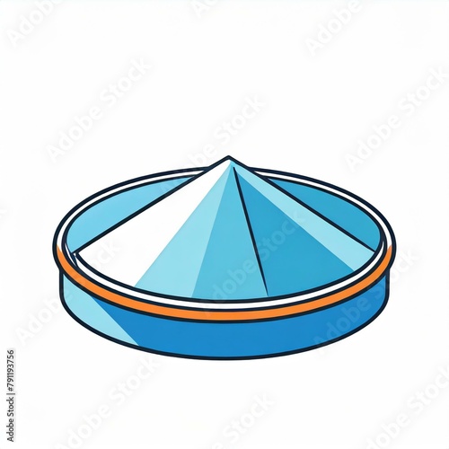 logo de petite boite contenant un diamant pointu ou un iceberg en ia