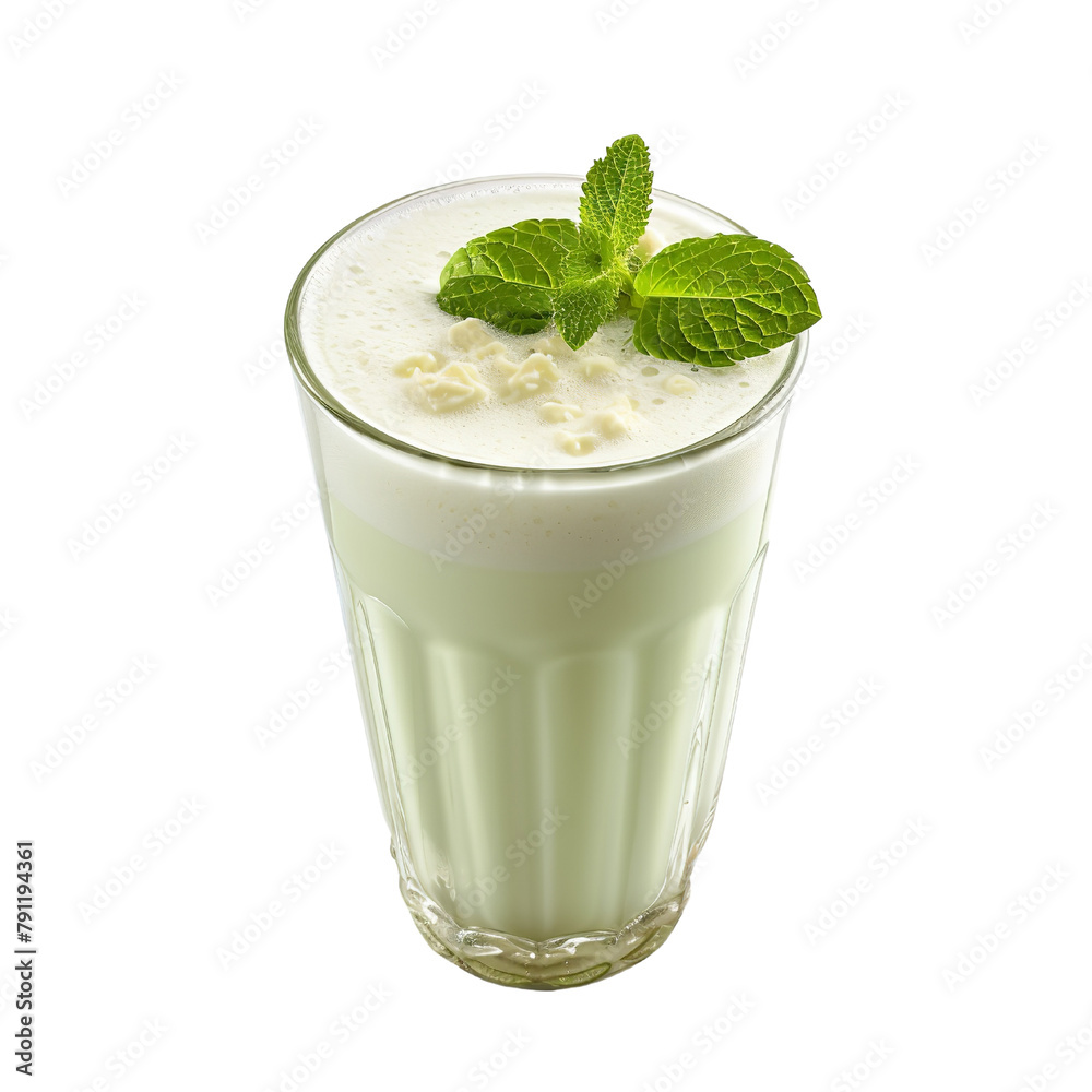 Delicious Khadi Fermented milk Isolated On White Background Delicious Khadi Fermented milk Isolated On White Background