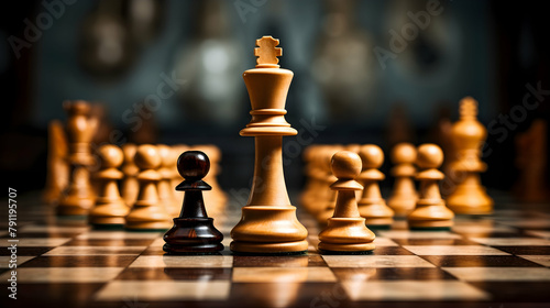 A chessboard, symbolic of business strategy