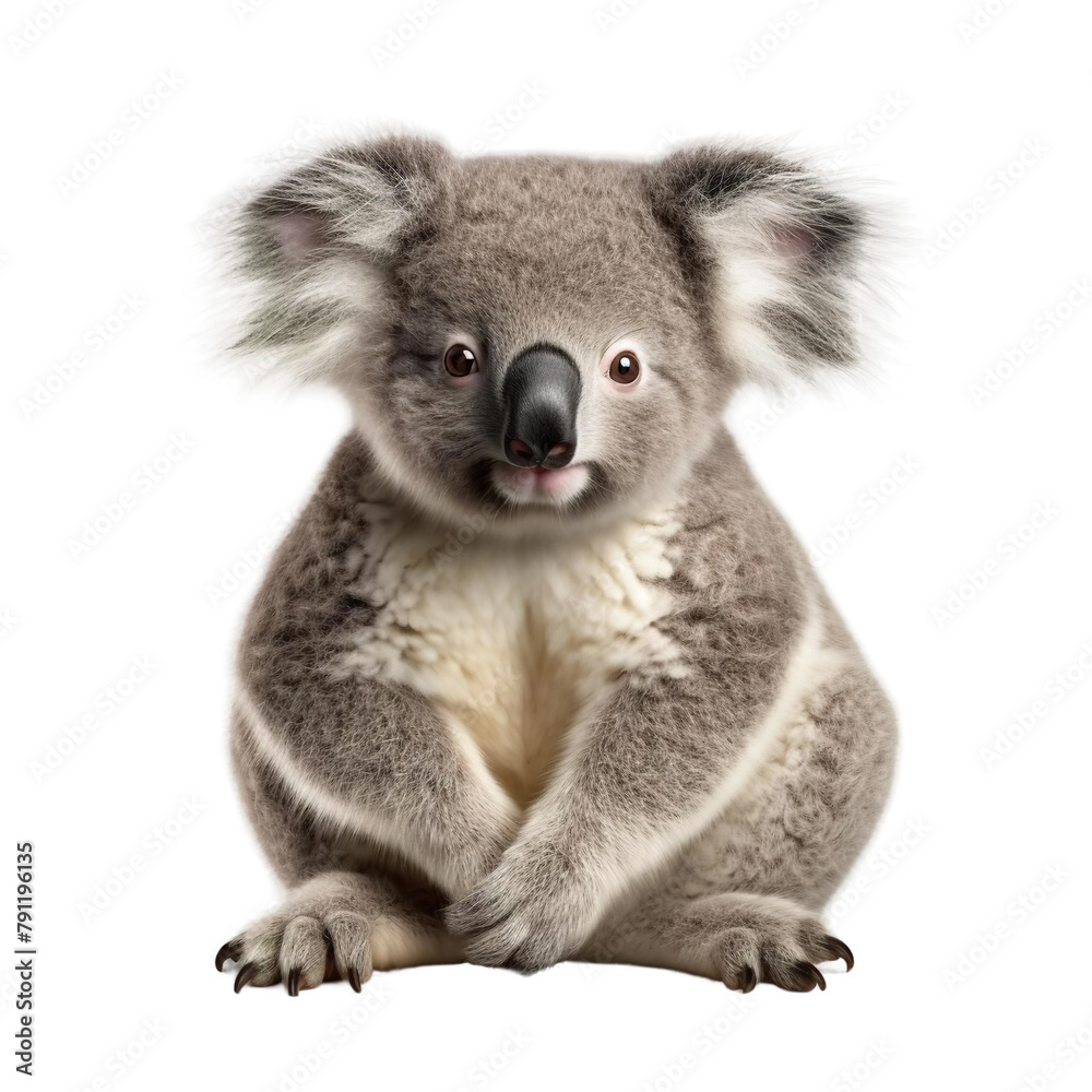 Beautiful Koala Isolated On White Background Beautiful Koala Isolated On White Background