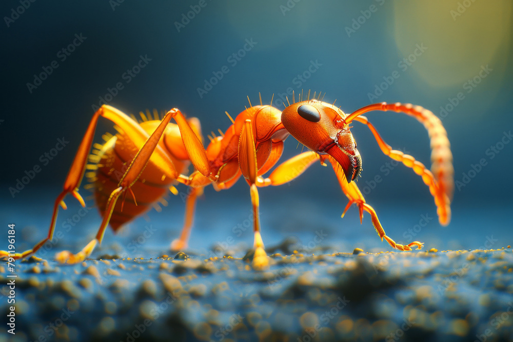 Fototapeta premium ant on the ground