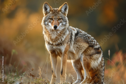 coyote in the field