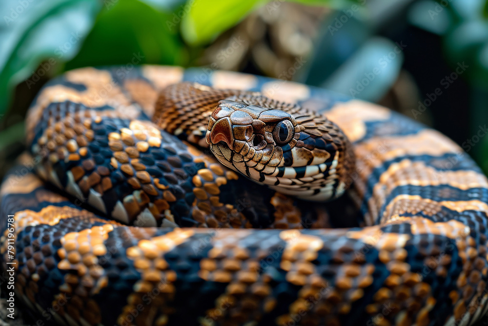 Obraz premium zbliżenie węża