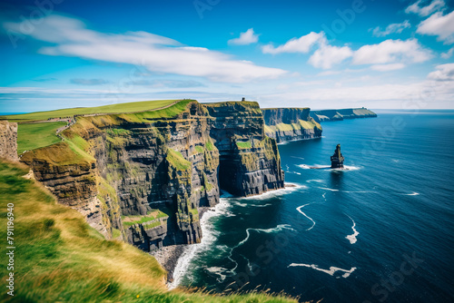 Cliffs of Moher at sunset, Co. Clare, Ireland