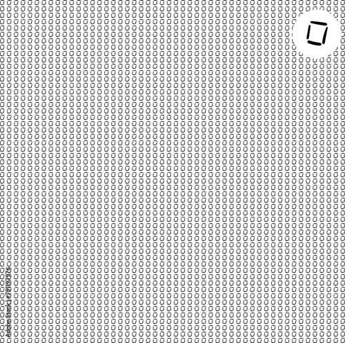 In the upper corner of the texture there is an element in the form of a square. The general background consists of this object.