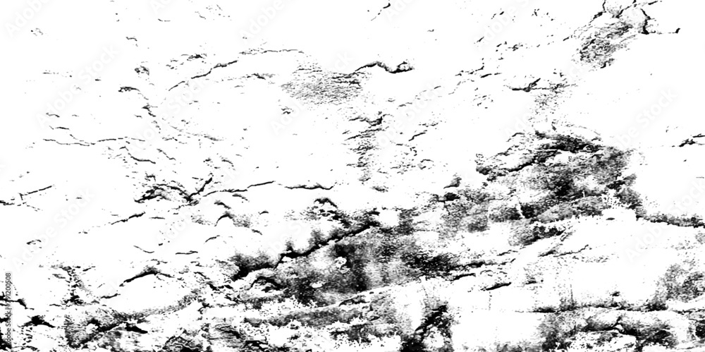 Obraz premium Overlay Distress Grainy Old cracked concrete wall Texture of wall Dark grunge noise granules Black grainy texture isolated on white background. Scratched Grunge Urban Background Texture Vector.