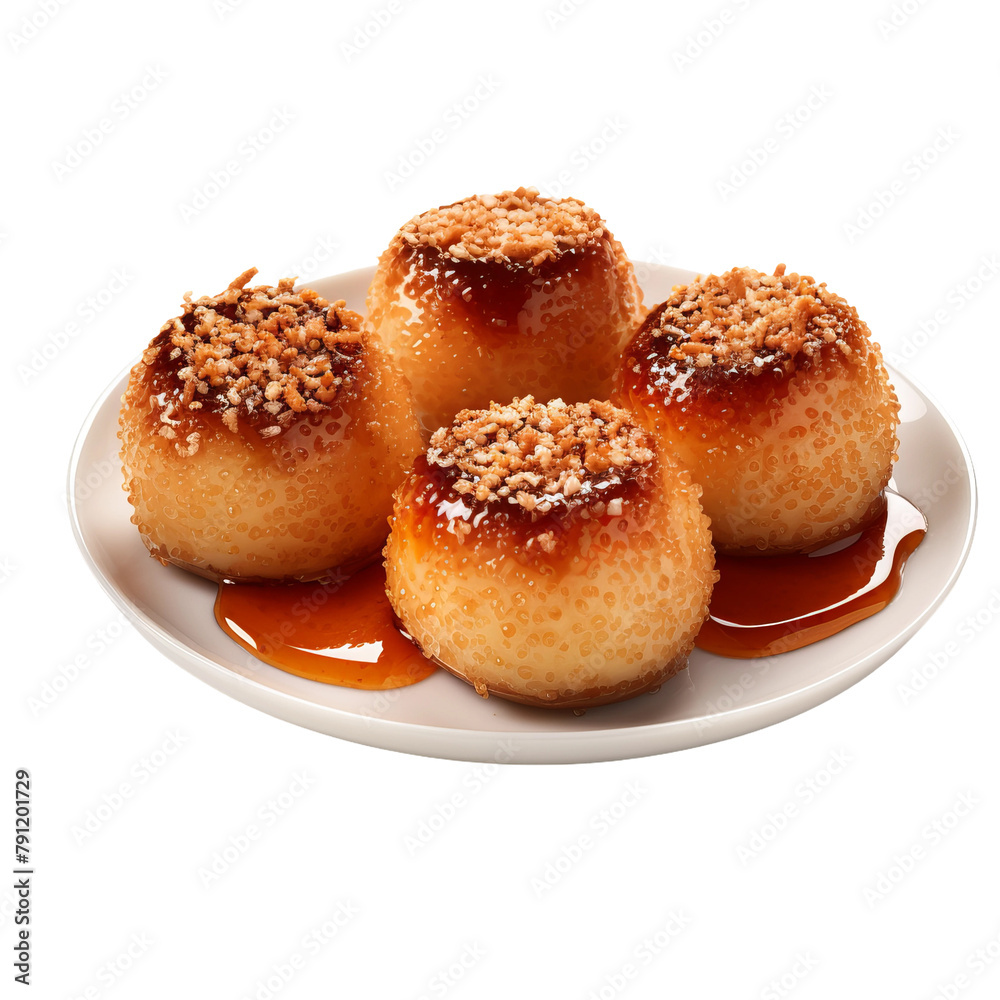 Delicious Creame Brulee Bites isolated on white background
Delicious Creame Brulee Bites isolated on white background