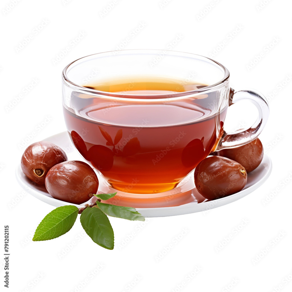 Tasty Longan Red Date Tea Isolated On White Background Tasty Longan Red Date Tea Isolated On White Background
