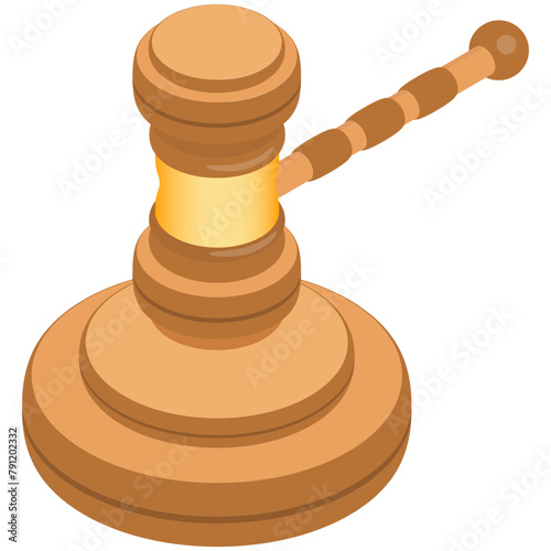 Isometric Judge’s Gavel