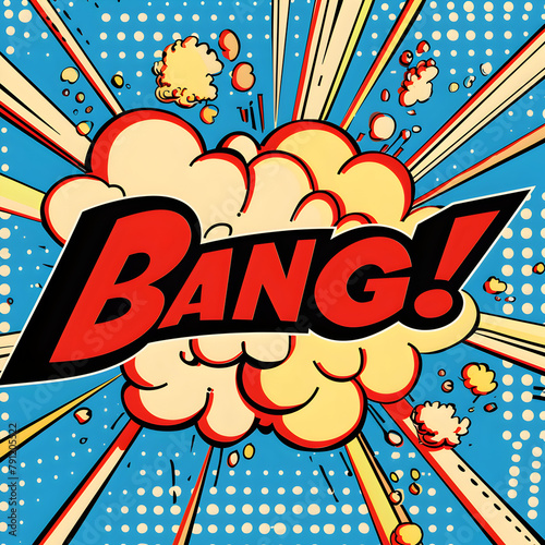 Bang! Retro Comic Book Illustration 