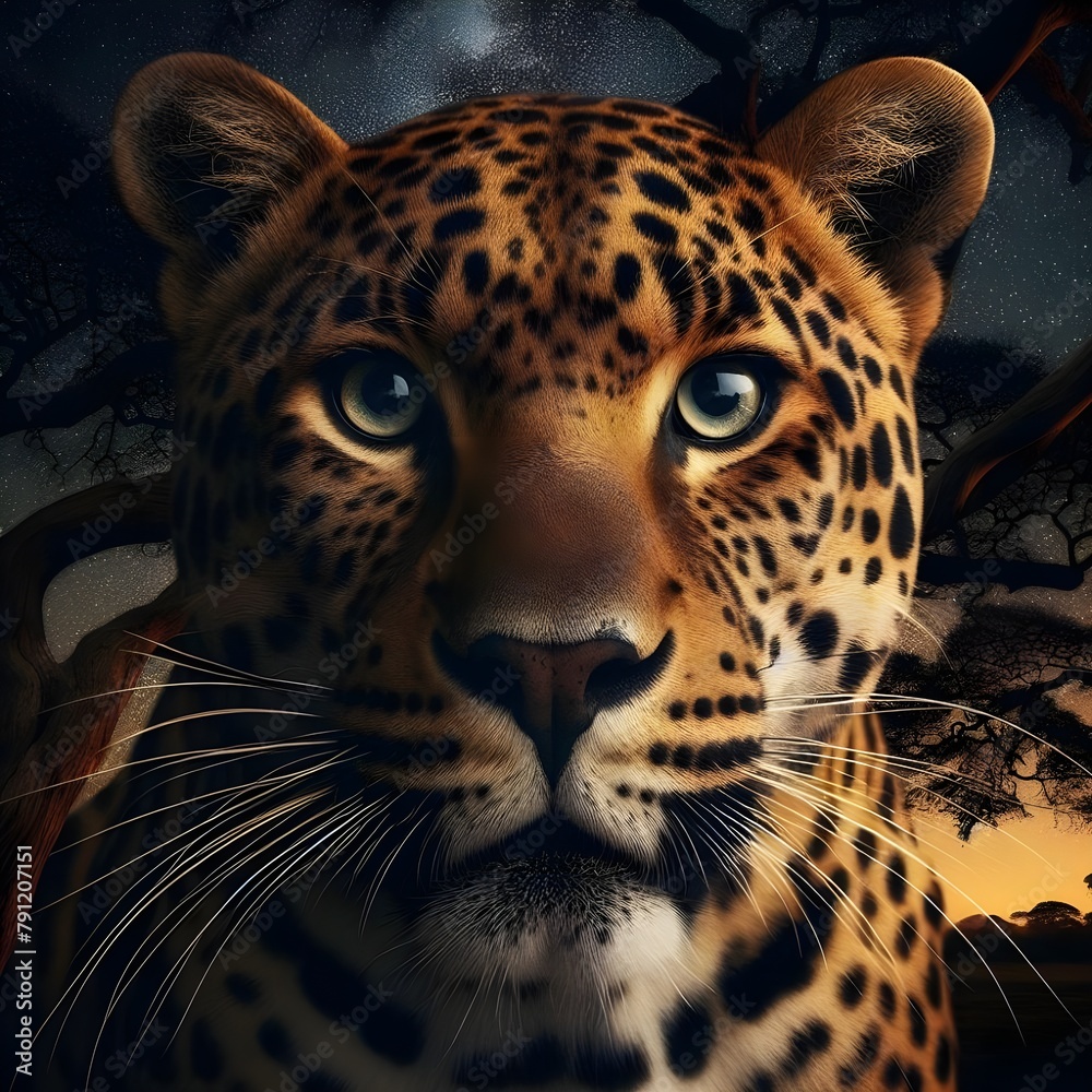 Obraz premium Dog playing with cat and rabbit.